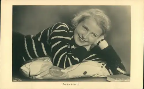 Ak Schauspielerin Karin Hardt, Portrait