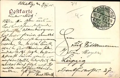 Ak Altenburg in Thüringen, Markt, Geschäfte