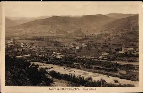 Ak Saint Laurent du Pape Ardeche, Panorama