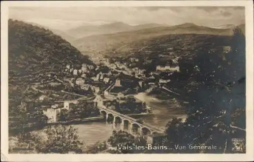 Ak Vals les Bains Ardeche, Panorama