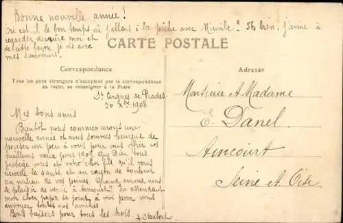 Ak Aubenas Ardèche, Panorama, Brücke