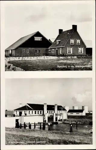 Ak Wieringermeer Hollands Kroon Nordholland Niederlande, Boerderij, Museum Gemaal Leemans