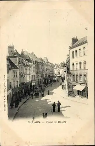 Ak Laon-Aisne, Place du Bourg