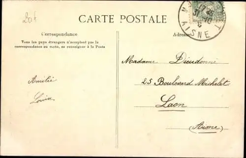 Ak Montcornet Aisne, Die Eremitage