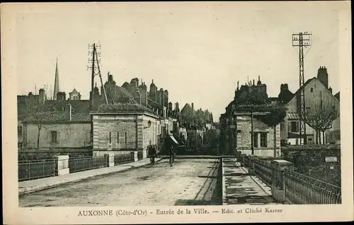 Ak Auxonne Côte d’Or, Eingang zur Stadt