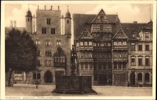 Ak Hildesheim in Niedersachsen, Wedekind, Tempelherrenhaus
