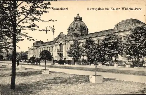 Ak Düsseldorf am Rhein, Kunstpalast, Kaiser Wilhelm-Park