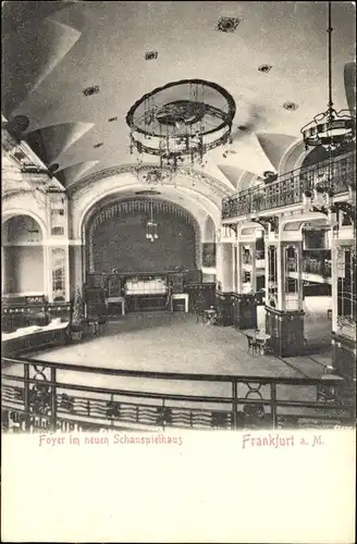 Ak Frankfurt am Main, Foyer, Neues Schauspielhaus