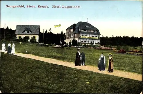 Ak Zinnwald Georgenfeld Altenberg im Erzgebirge, Hotel Lugsteinhof