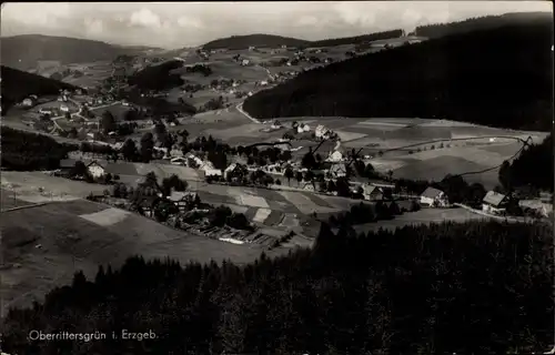 Ak Oberrittersgrün Breitenbrunn Sächsisches Erzgebirge, Panorama