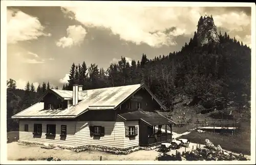 Ak Tegernsee in Oberbayern, Galaunalm, Riederstein, Berggasthaus