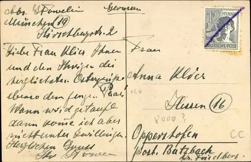 Künstler Ak München, Amtsgebäude