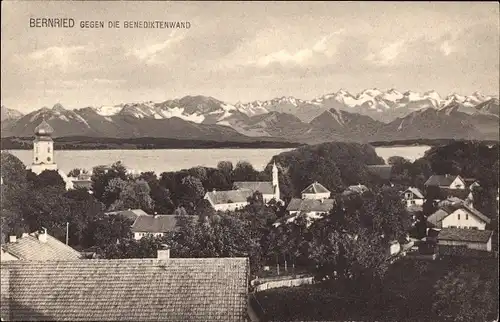 Ak Bernried am Starnberger See Oberbayern, Benediktenwand