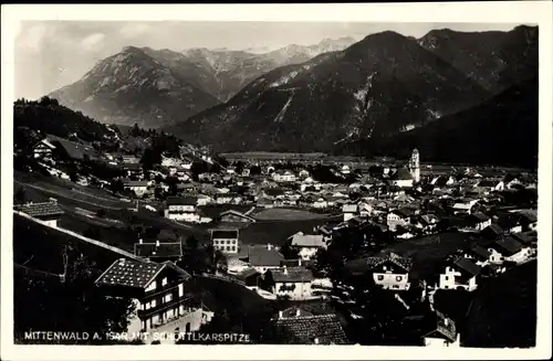 Ak Mittenwald in Oberbayern, Schöttelkarspitze