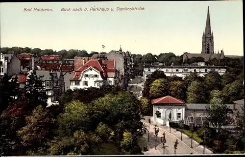 Ak Bad Nauheim in Hessen, Parkhaus, Dankeskirche