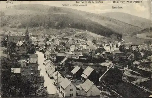 Ak Schmitten im Taunus Hessen, Wiegerfelsen, Sängelberg