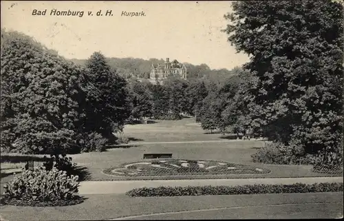 Ak Bad Homburg vor der Höhe Hessen, Kurpark