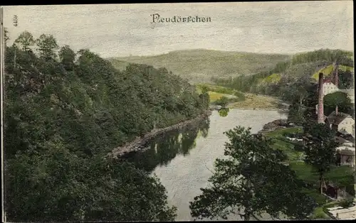 Ak Neudörfchen Mittweida in Sachsen, Panorama