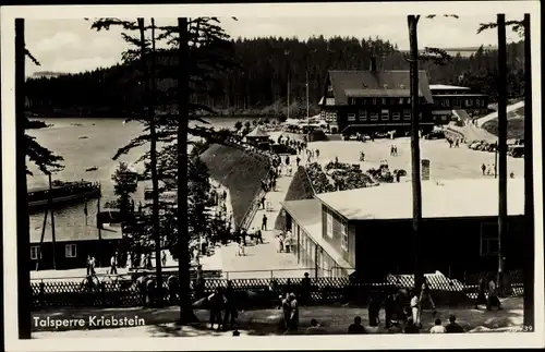 Ak Kriebstein Mittelsachsen, Zschopau Talsperre, Gasthaus