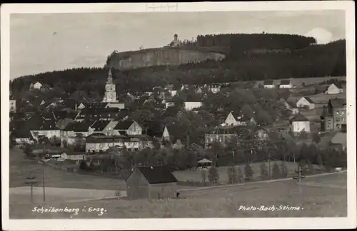 Ak Scheibenberg im Erzgebirge, Panorama