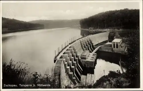 Ak Kriebstein Sachsen, Zschopau Talsperre