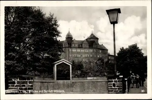 Ak Zschopau im Erzgebirge Sachsen, Schloss Wildeck