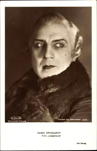 Ak Schauspieler Iwan Mosjukin, Portrait, Film Casanova