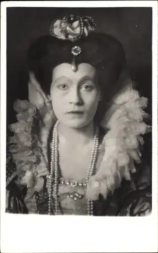 Foto Ak Schauspielerin Gerda Müller, Portrait, Kostüm