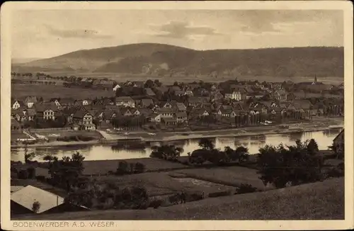 Ak Bodenwerder an der Weser, Panorama