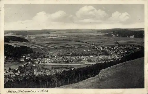 Ak Bodenwerder an der Weser, Panorama