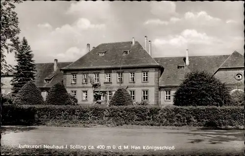 Ak Neuhaus im Solling Holzminden Niedersachsen, Han. Königsschloss