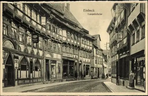 Ak Einbeck in Niedersachsen, Langebrücke