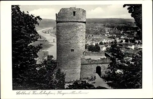 Ak Bad Karlshafen an der Weser, Hugenottenturm