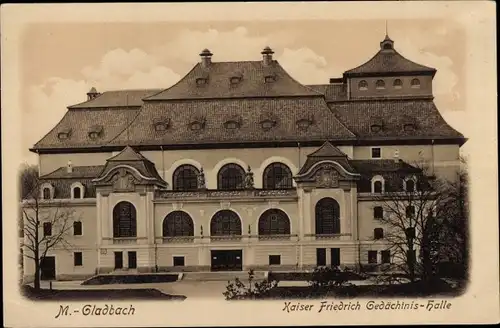 Ak Mönchengladbach am Niederrhein, Kaiser-Friedrich-Gedächtnis-Halle