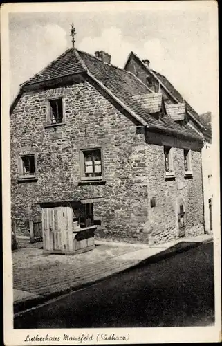 Ak Mansfeld im Harzvorland, Lutherhaus