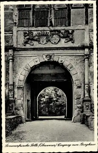 Ak Polle an der Weser, Burghaus