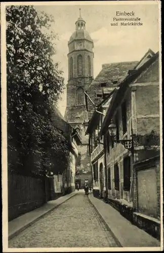 Ak Einbeck in Niedersachsen, Pastorenstraße, Marktkirche