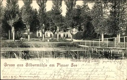 Ak Plau am See, Silbermühle am Plauer See