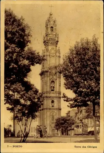 Ak Porto Portugal, Torre Igreja dos Clérigos