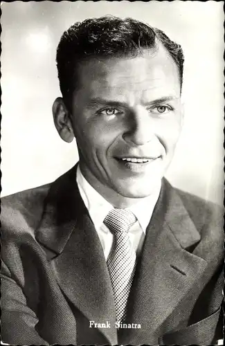 Ak Sänger und Schauspieler Frank Sinatra, Portrait