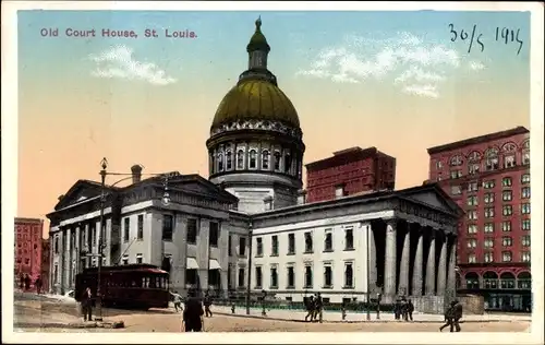 Ak St. Louis Missouri USA, altes Gerichtsgebäude