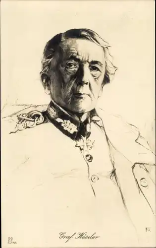 Künstler Ak Generalfeldmarschall Gottlieb Graf von Haeseler