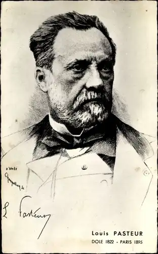 Künstler Ak Chemiker Louis Pasteur, Portrait
