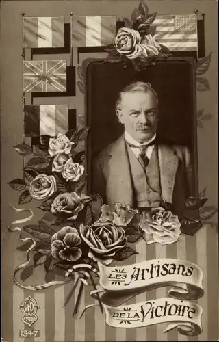 Passepartout Ak Les Artisans de la Victoire, David Lloyd George