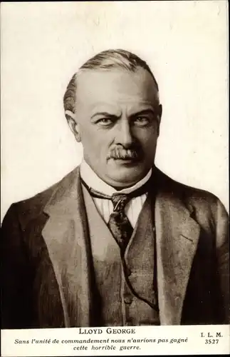 Ak Britischer Politiker Lloyd George, Portrait