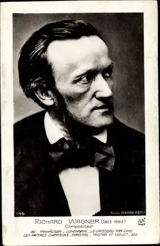 Ak Komponist, Dramatiker und Dichter Richard Wagner, Porträt