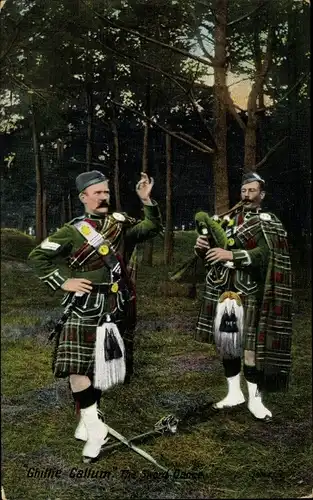 Ak Schottland, Ghillie Callum, Sword Dance, Schwerttanz, Dudelsack