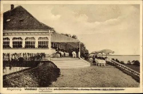 Ak Węgorzewo Angerburg Ostpreußen, Waldhaus Jägerhöhe am Schwenzaitsee