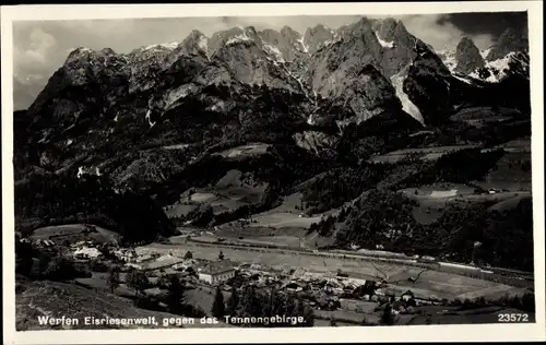 Ak Werfen in Salzburg, Eisriesenwelt im Tennengebirge, Ort