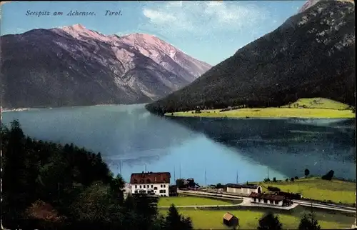 Ak Reutte Tirol Österreich, Plansee, Hotel Seespitz